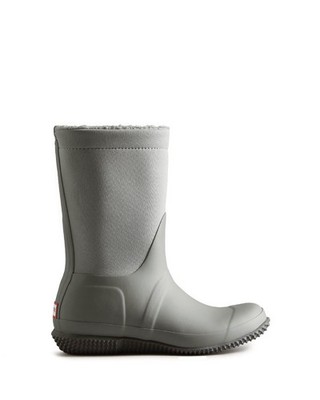 Hunter Original Roll Top Sherpa Boot Women's Casual Boots, Tundra Grey/Docker Gr