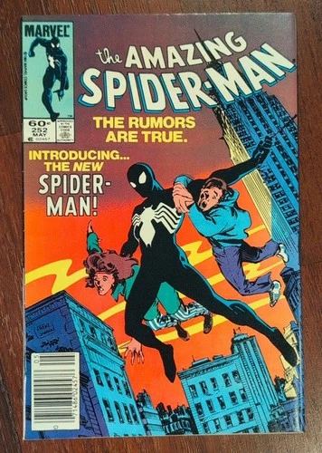 Marvel Comics The Amazing Spider-Man #252 1984 First Black Spider-man costume VF