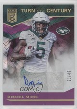 2020 Panini Donruss Elite Turn of the Century Purple 22/49 Denzel Mims Auto 00ht