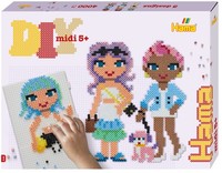 Hama Perlen 3159 BüGelperlen Fashion Girls, Geschenkpackung Mit Ca. 4.000 Midi-P