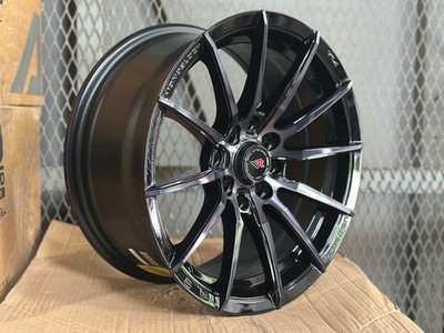New 15x7 ET32 AD WHEEL VR-4 Black (4 Wheel) 4x100 fit NISSAN TOYOTA MAZDA