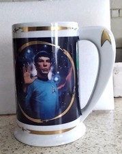 star trek ceramic tankard spock