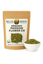 Organic Passion Flower C/S - 100% Pure, Non-GMO Passiflora Incarnata, Calm Herb