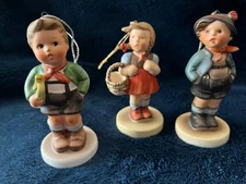 Berta Hummel ornaments Alpine Boy, Sweetheart, Hark the Herald by Schmid