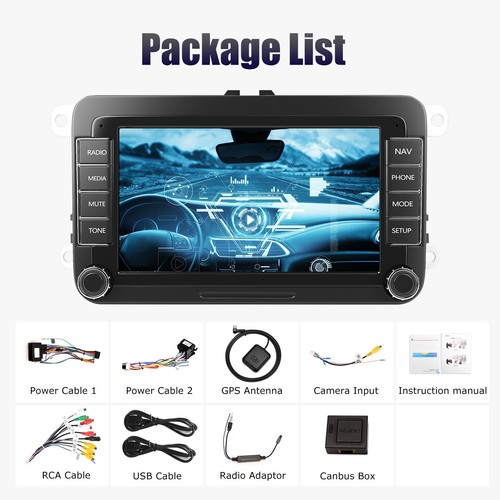 TIGUAN TOURAN LAVIDA VOLKSWAGEN CarPlay Android Auto Head Unit Radio Stereo CAM - Picture 13 of 16