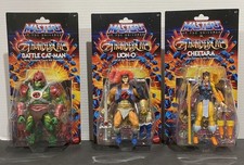 Masters of the Universe x ThunderCats Lot of 3 Lion-O Cheetara Battle Cat-Man