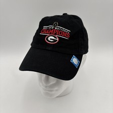 Georgia Bulldogs 2021 CFP National Champions Fan Favorite Strap Hat Cap NCAA NWT