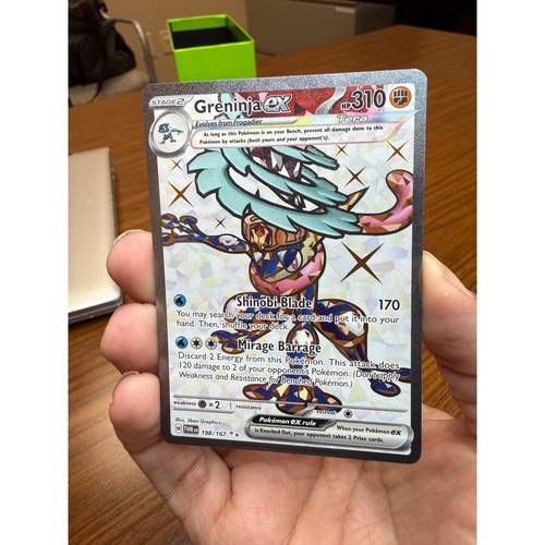 Pokemon Greninja ex 198/167 Special Illustration Rare Twilight Masquerade SIR