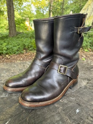 JOHN LOFGREN WABASH ENGINEER BOOTS HORWEEN LEATHER CXL BLACK