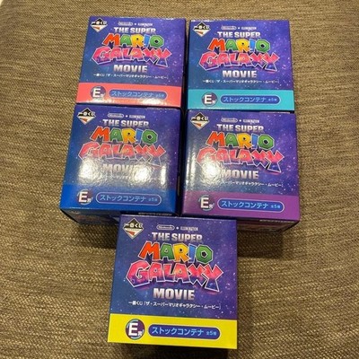 Ichiban Kuji The Super Mario Galaxy Movie Prize E Stock Container Complete Set