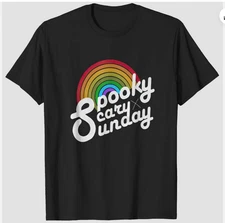 Spooky Scary Sunday Trendy Unisex T-Shirt Full Sizes S-5XL Multicolor
