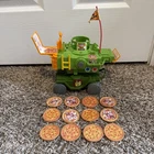 VINTAGE 1989 TEENAGE MUTANT NINJA TURTLE PIZZA THROWER COMPLETE AND WORKING COND