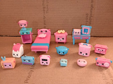 Shopkins Happy Places Bedroom/Bathroom Mixed Lot of Figures.