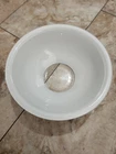 Pyrex, White, Clear Bottom Vintage,Glass Nesting Mixing Bowl, 2.5L