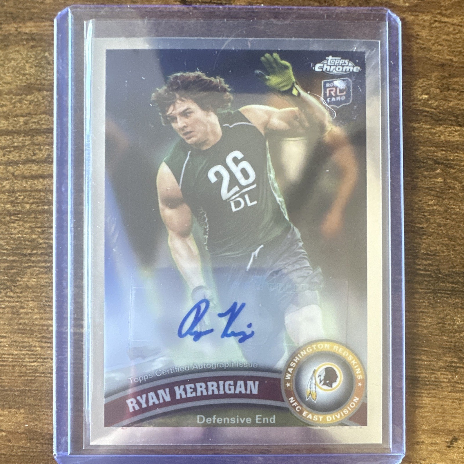 Ryan Kerrigan Topps Chrome #9 Autograph