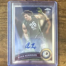2011 Topps Chrome Ryan Kerrigan Rookie Auto #9 Washington Redskins NFL Card. rookie card picture