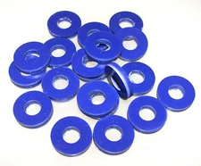 100 Tattoo Machine Blue PVC Coil Core Washers Parts, Binder post Made USA