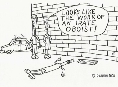 Postcard Double Reed Humor Oboe Oboist Joke Cartoon Unused MINT | eBay