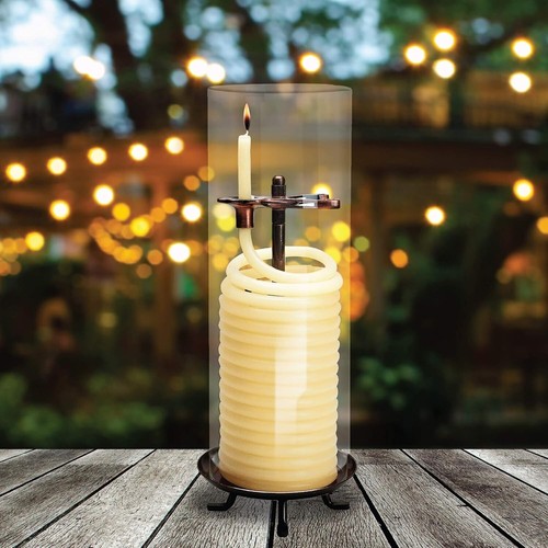 Luxurious 80-Hour Citronella Candle - Portable Beeswax Candle in Glass Container - Picture 8 of 10