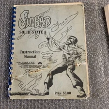 #2 original Back Cover Loose  Sinbad Gottlieb pinball MACHINE manual