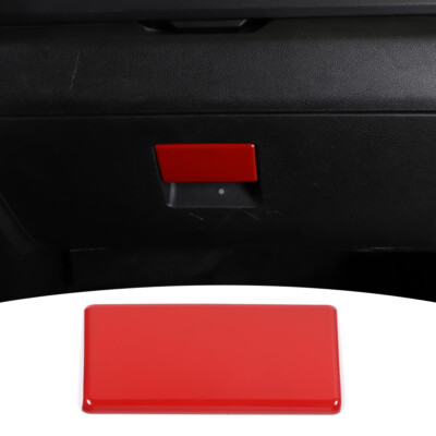 Car Co-pilot Storage Box Handle Decor Cover Trim For Dodge Ram 1500 2010-17 Red
