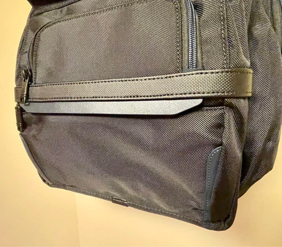 TUMI ALPHA3 Brief Pack FXT ballistic nylon/leather Black eBay