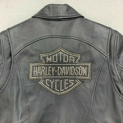 ジャケット・アウター HARLEY DAVIDSON LEATHER conchoTee size L VTG Harley Davidson Leather Motorcycle Jacket Men's SZ L