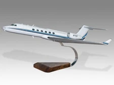 Gulfstream G-V N77CP Desk Wood Airplane New Model Large Scale 1/100