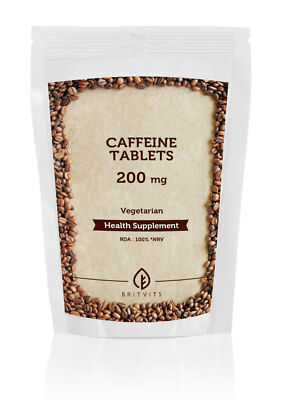 Caffeine 200mg Vitamins Tablets GB BritVits