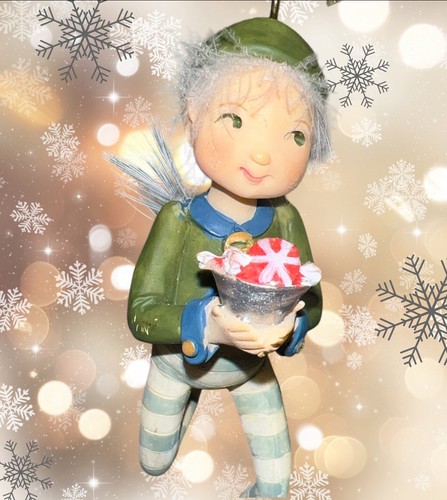 Vtg Demdaco Enchanted Season pixie Elf Fairy Drolleries Ornament Figurines Fairy - Picture 4 of 4