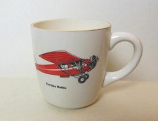 Vintage Airplane Mug Curtis Robin Scioramic Made in USA 3.5"