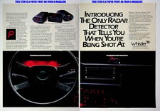 Whistler Spectrum Radar Detector 1988 Trade Print Magazine Ad Poster ADVERT