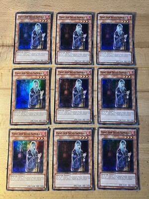 YuGiOh 1 Stück Hand der Sechs Samurai STOR-DESE2 Lim. Auflage SuperRare NearMint