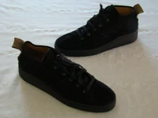 Hudson London Sneakers Suede Leather Upper, Men's Size EU 43, US 9.5 Black