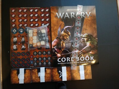 Core Book, Cards, Tokens, Ruler, Dice - 2nd Edition - Warcry - Age of Sigmar set
