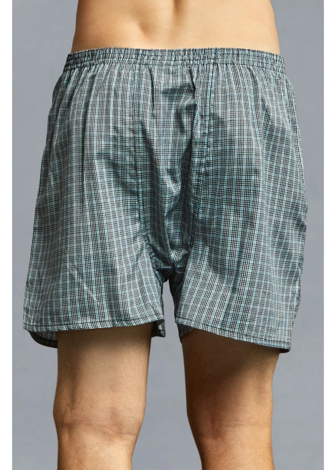 Power New 6 pack Mens Plaid Boxer Short Trunk Underwear Lot LIGHT Weight S-3X - Image 4 of 4