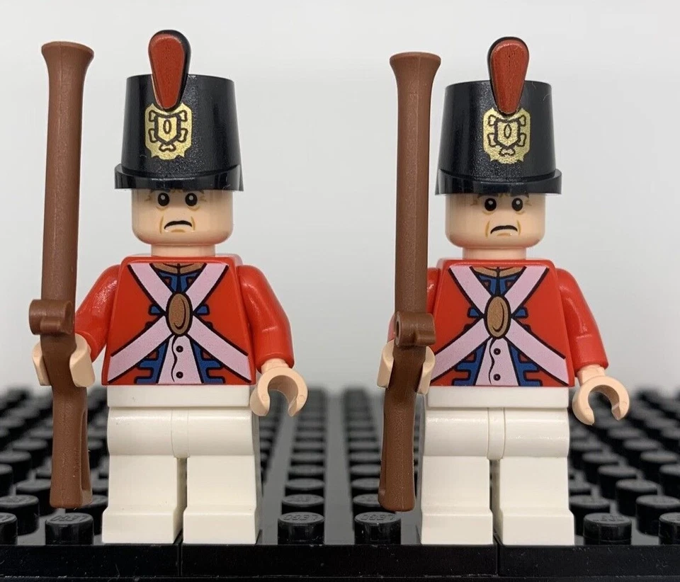 LEGO British Redcoat Soldiers Minifigure Lot 100% Genuine LEGO - YOU PICK - Image 2 of 4
