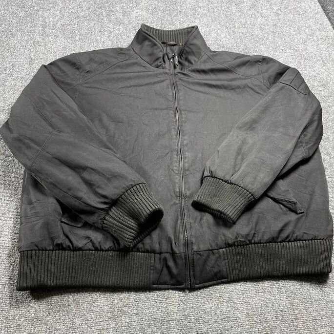 Calvin Klein Men's Black Jacket Classic Full Zipper Long Sleeve Size XXL