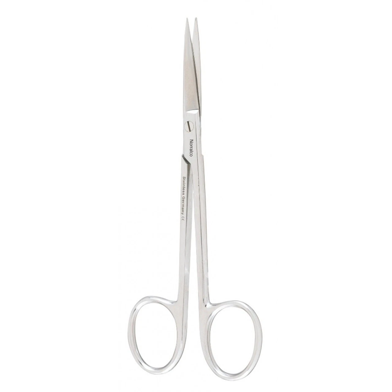 Set of 12 Plastic Surgery Scissors,4.3/4",Straight, Sharp Tips, 1 Serrated Blade