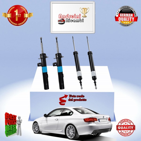 Set 4 StoßDäMpfer Vorderseite + Heck Xbmw Serie 3 E92 325 D 150KW Von 2010-> A11-image