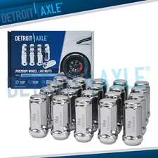 20pc Chrome 12x1.5 Wheel Lug Nuts for Chevy Malibu Cobalt Saturn Aura Pontiac G6