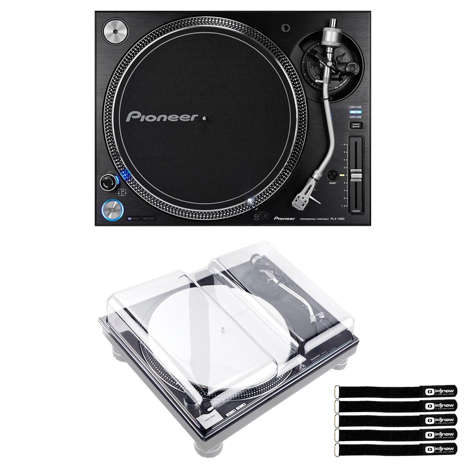 Проигрыватель виниловых пластинок Pioneer DJ PLX-1000 с прямым приводом и крышкой Decksaver 155590₽