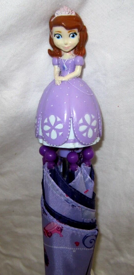 Paraguas Niño Unisex 27" Disney Sofía la Primera Princesa Púrpura con Licencia! ¡Nuevo! Foto 4 de 4