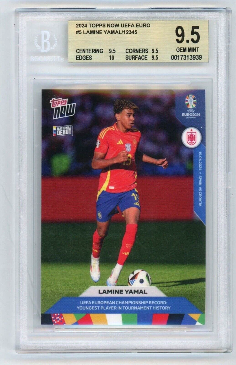 2024 Topps Now Uefa Euro - Lamine Yamal #005 /12345 for sale