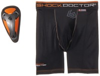 Shock Doctor Men's Ultra Pro Boxer Compression Shorts With Ultra Cup Black on sale Shock Doctor Men's Ultra Pro Boxer Compression Shorts With Ultra Cup Black on sale
