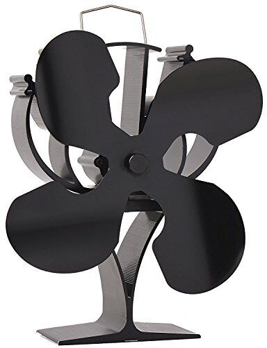 New Designed 4 Blades Heat Powered Stove Fan For Wood/Log Burner/Fireplace - Picture 1 of 3