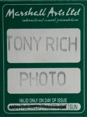 TONY RICH PROJECT CONCERT PHOTO PASS