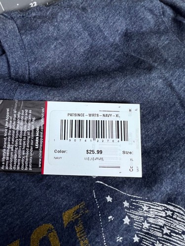 Nine Line Apparel Women's  "Patriot Since 1776" T-Shirt XL Navy Blue - Picture 4 of 7