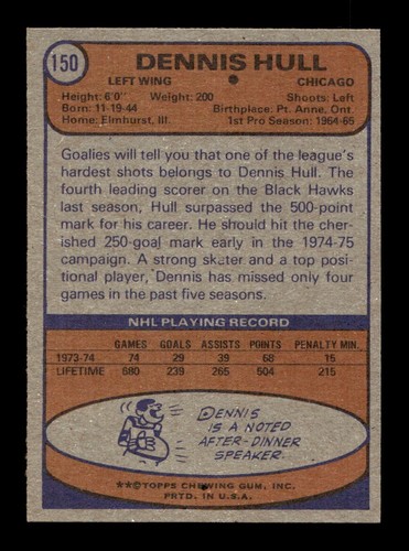 1974-75 Topps Hockey 6-264 EX/EX-MT Pick From List All PICTURED vvp qq1 qq5 - Picture 69 of 325