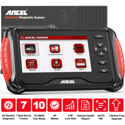 Full System OBD2 Scanner Car Diagnostic Tool ABS EPB SAS TPS Oil BAT Code Reader